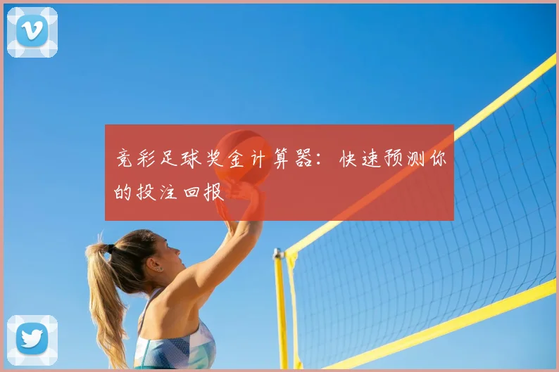 竞彩足球奖金计算器：快速预测你的投注回报